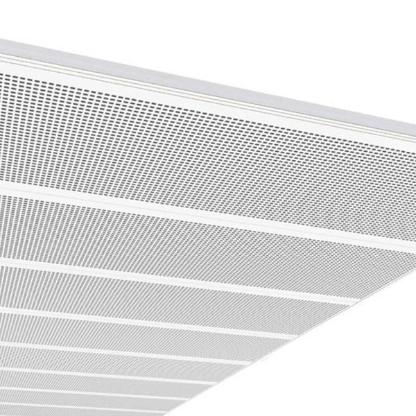 KNAUF Danoline Corridor ceiling panel in white colour Tangent perforation design