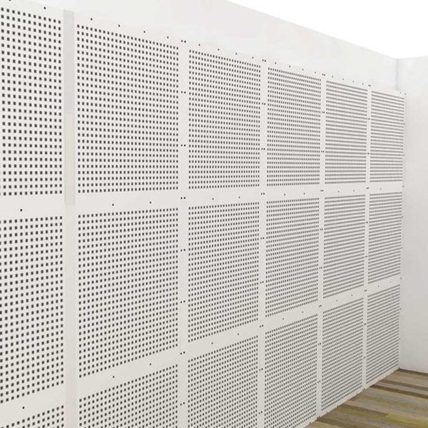 Knauf Danoline Designpanel walls panel in white colour with perforated design