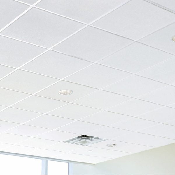 KNAUF Ceiling Armstrong Prelude XL32 exposed tee suspension system with white ceiling tiles