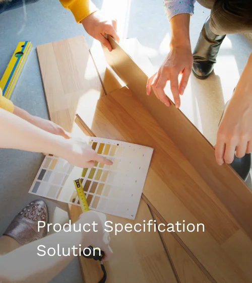 Tsitd Service Page with two people measuring the wooden plank with a more suitable colour options