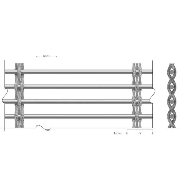 GKD Futura 3110 flexible architectural mesh measurements