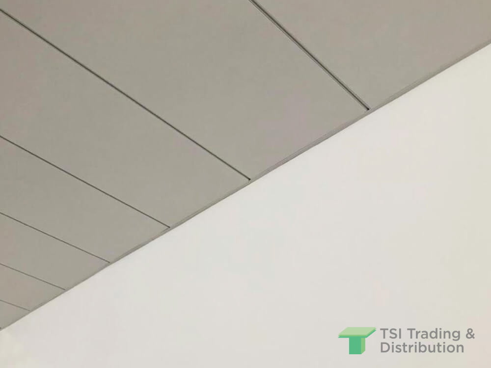 TSI Trading commercial project at Menara Hap Seng 3 close up view of Armstrong Perla OP ceiling tiles